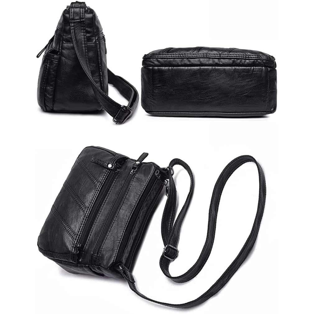 Crossbody Bags For Women Waterproof Shoulder Bag Messenger Bag Casual Pu Leather Ladies Purse Handbag Cross Body Hand Bag