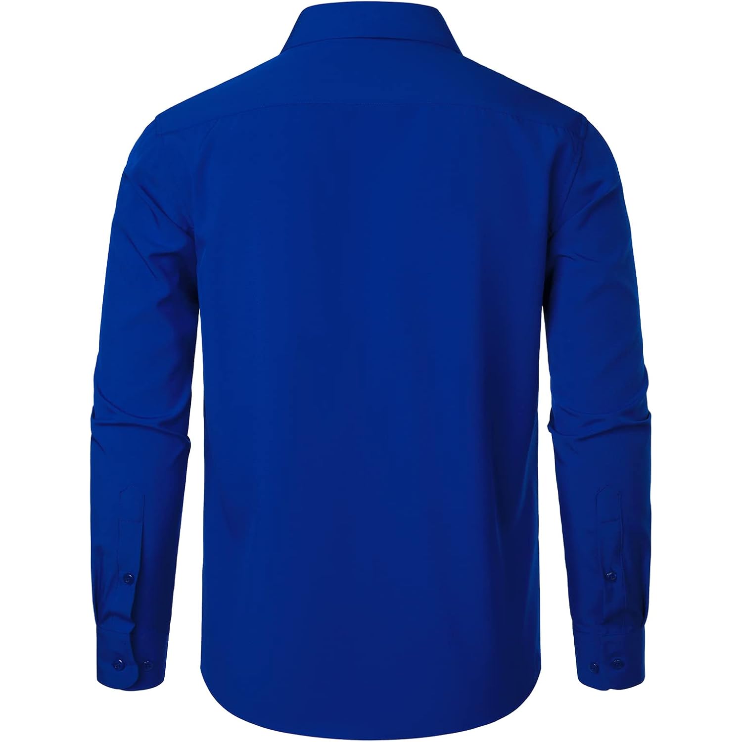 Zeroyaa Men'S Regular Fit Dress Shirt Solid Wrinkle-Free Long Sleeve Casual Business Button Up Shirts With Pocket