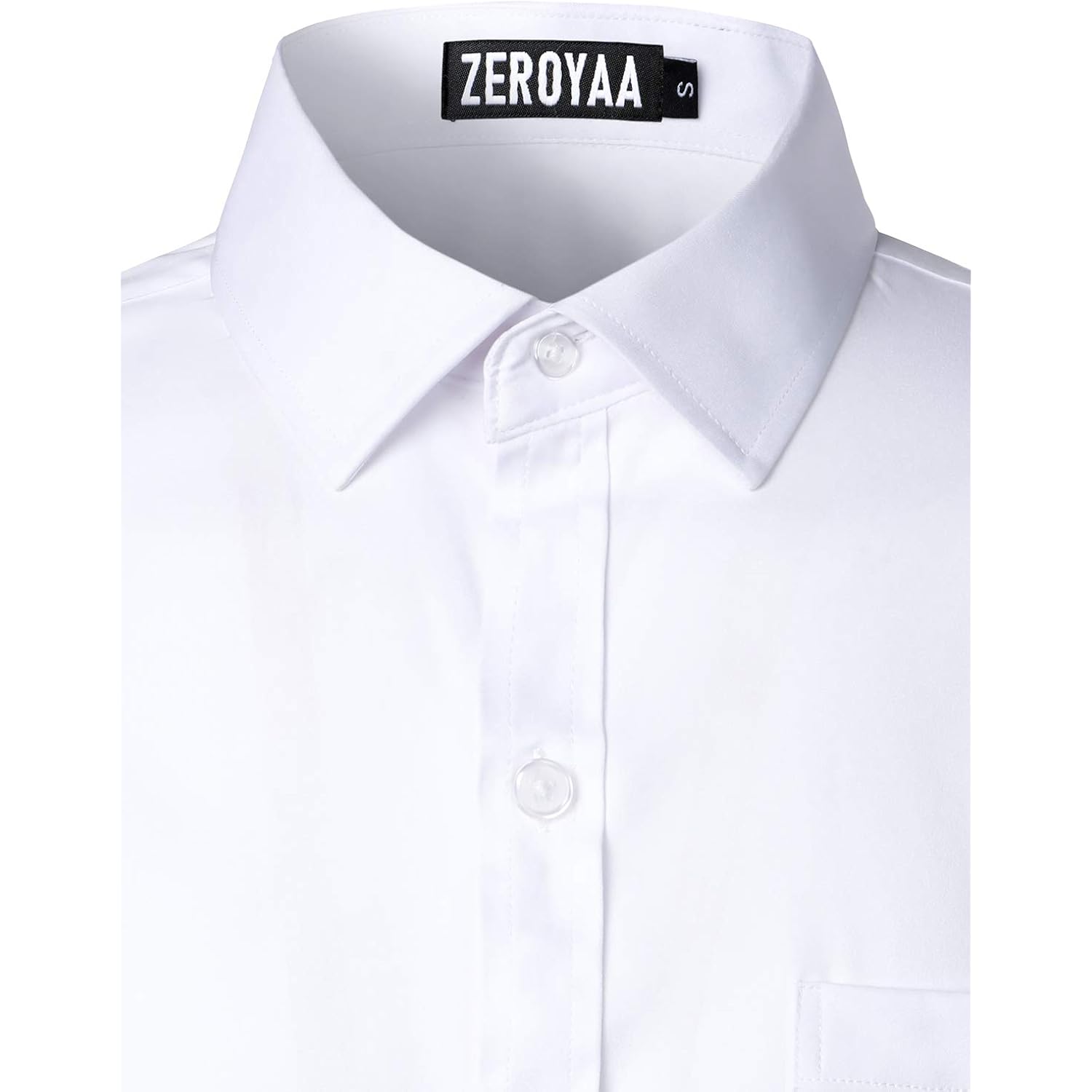 Zeroyaa Men'S Urban Stylish Casual Business Slim Fit Long Sleeve Button Up Dress Shirt With Pocket