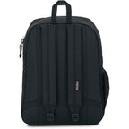 Jansport Cross Town Plus Backpack - Large Main Compartment, Side Water Bottle Pocket, 15-Inch Padded Laptop Sleeve - Black