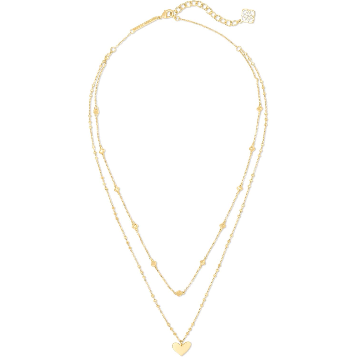 Kendra Scott Ari Heart Multistrand Necklace, Fashion Jewelry for Women