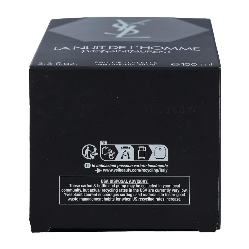 Yves Saint Laurent La Nuit De L'Homme By Yves Saint Laurent For Men - 3.3 Oz Edt Spray