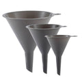 Plastic Kitchen Funnel Set Of 3, Round Kitchen Funnels For Filling Bottles, Durable And Multifunctional Funnels For Filling Canning, Cooking, Lab Or Car Oil (Gray)
