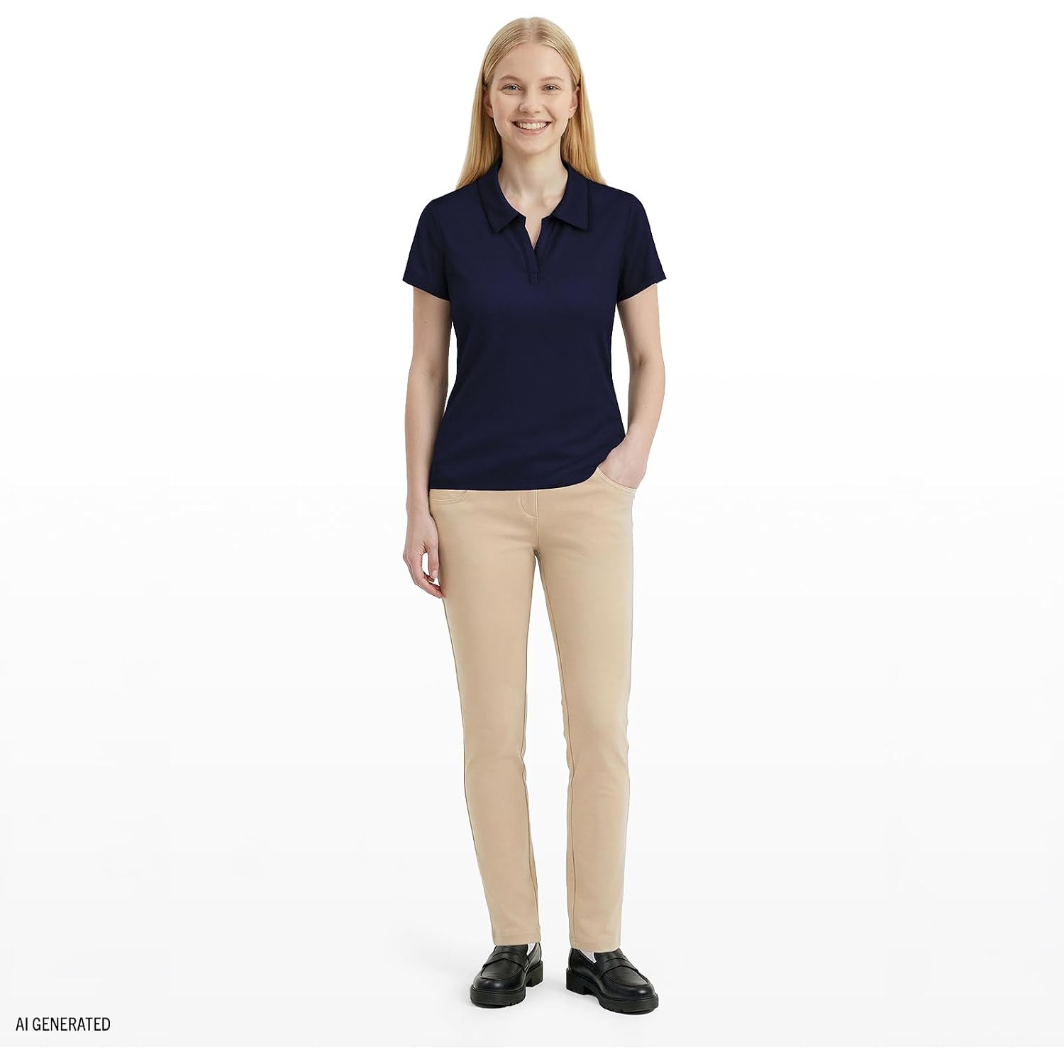 Izod Women'S Uniform Short Sleeve Polo Shirt, Button Closure, Moisture Wicking Performance Material & Fade Resistant