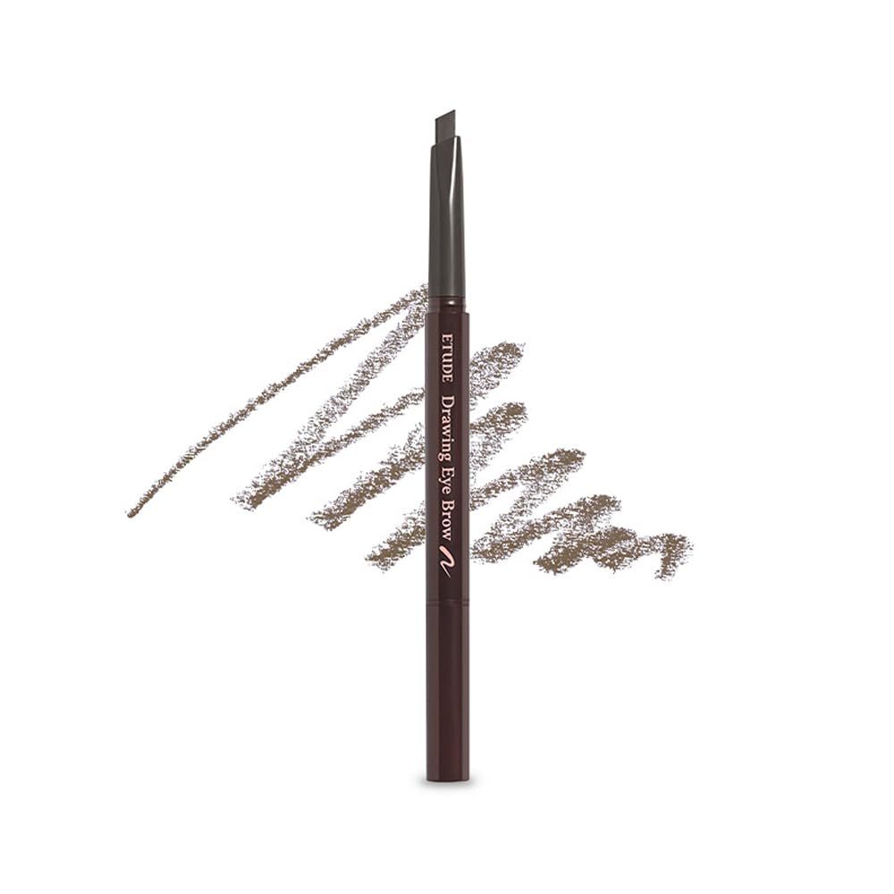 Etude Drawing Eye Brow #2 Grey Brown | Long Lasting Eyebrow Pencil For Soft Textured Natural Daily Look Eyebrow Makeup