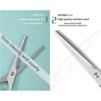Pink Stainless Steel Hair Cutting Shears Set - 6.7Inch Shear, Thinning Scissor, Comb - Barber Kit For Women/Men/Kids