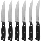Cuisinart C77Tr-S6Sk Triple Rivet Collection 6-Piece Steak Knife Set,Black