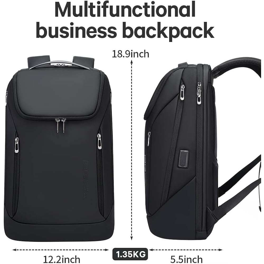 Bange Business Smart Backpack Waterproof Fit 15.6 Inch Laptop Backpack With Usb Charging Port,Travel Durable Backpack