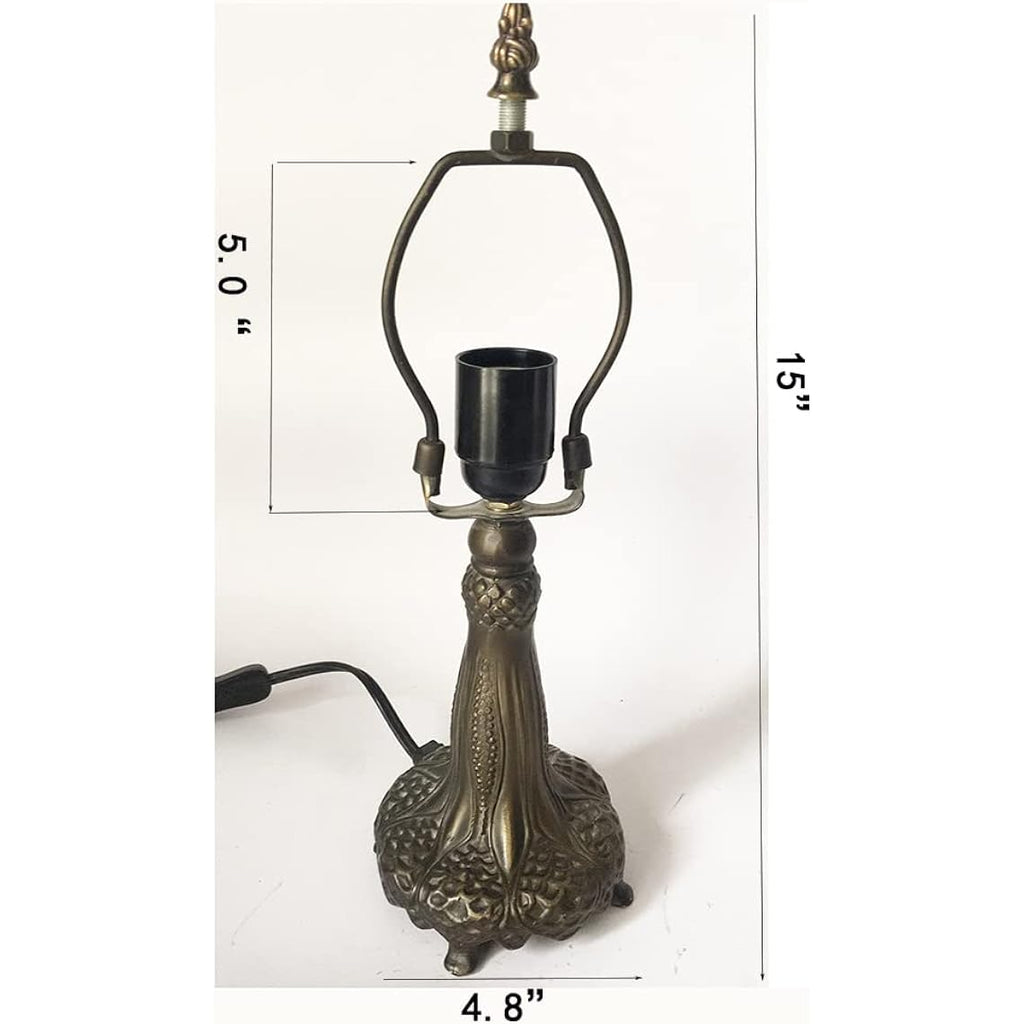 Huimeiju Hmj8033 Metal Base With Diameter 8 Inch Table Lamp Glass Lampshade