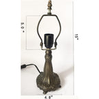Huimeiju Hmj8033 Metal Base With Diameter 8 Inch Table Lamp Glass Lampshade
