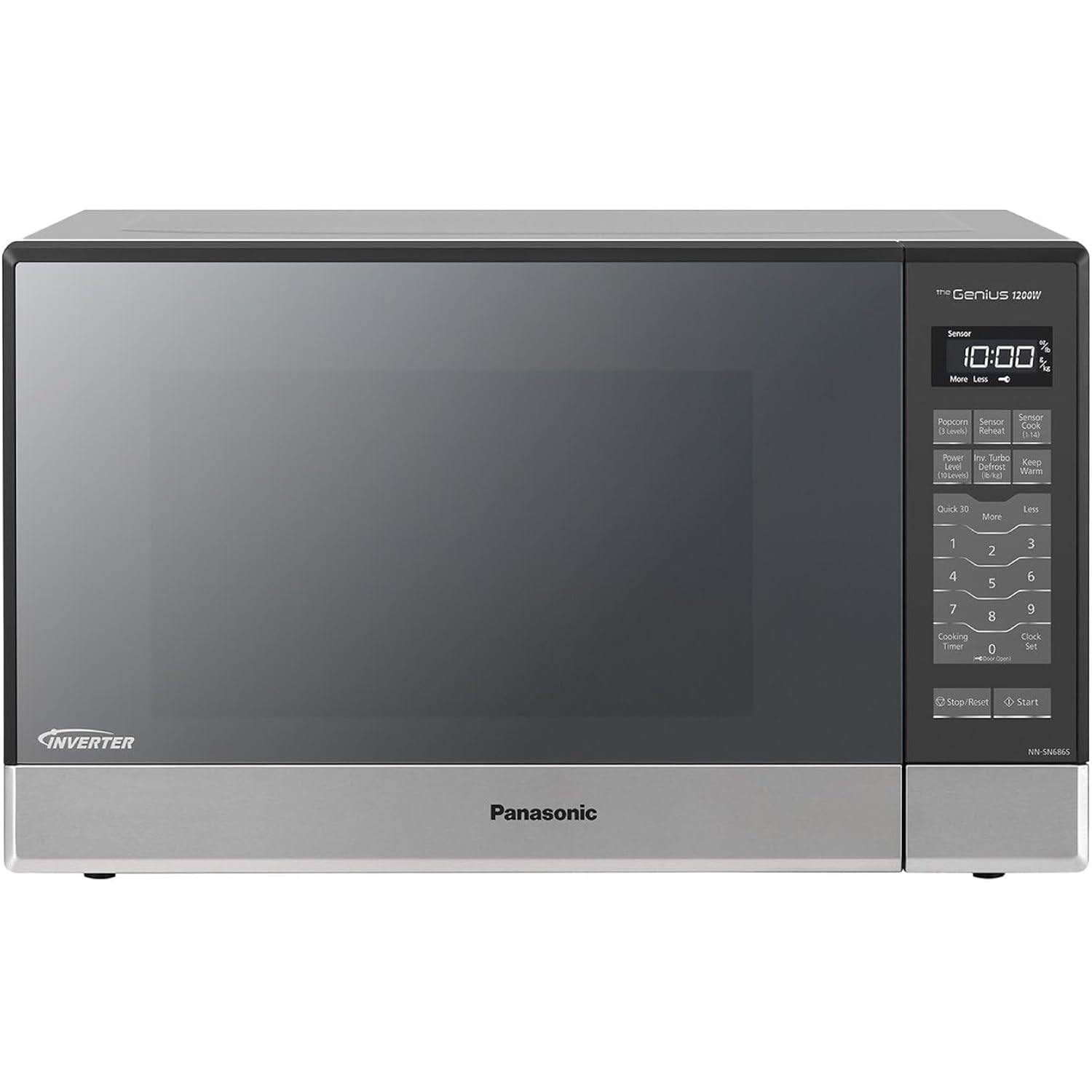 Panasonic Microwave Oven Nn-Sn686S Stainless Steel Countertop/Built-In With Inverter Technology And Genius Sensor, 1.2 Cubic Foot, 1200W