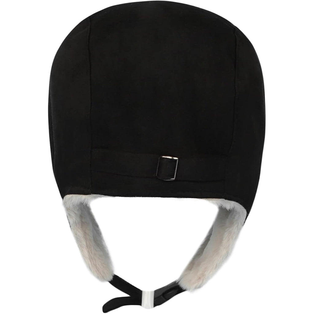 Women Winter Furry Trapper Hat with Earflaps Warm Faux Fur Windproof Russian Trooper Cap Fleece Lined Plush Hunting Ski