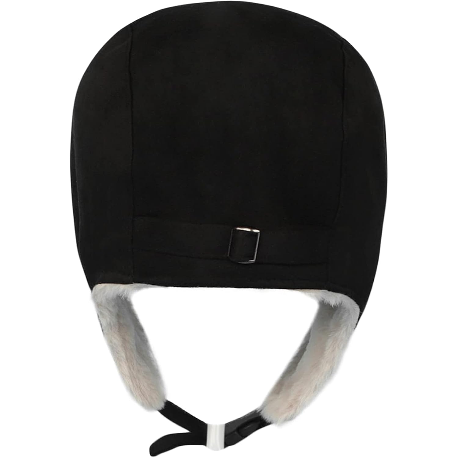 Women Winter Furry Trapper Hat with Earflaps Warm Faux Fur Windproof Russian Trooper Cap Fleece Lined Plush Hunting Ski