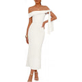 Merokeety Women'S Summer Off The Shoulder Maxi Dress 2026 Bodycon Wedding Guest Cocktail Formal Party Long Dresses