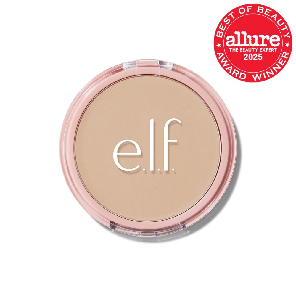 E.L.F. Halo Glow Powder Filter, Ultra-Fine Finishing Powder, Smooths The Look Of Pores & Fine Lines, Creates A Soft-Focus Glow, Vegan & Cruelty-Free, Light Neutral