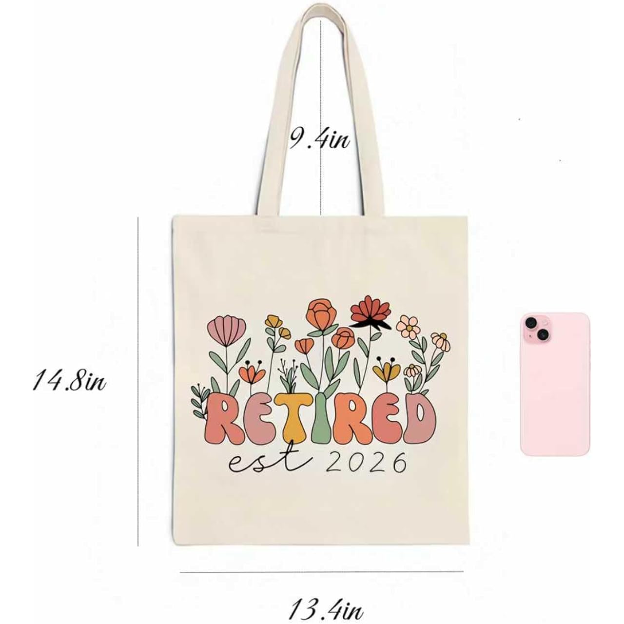 Retirement Gift For Woman 2026, Cool Retirement Gifts For Women, Canvas Tote Bag Best Gifts