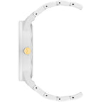 Nine West Women'S Metal Bracelet Watch With Rubberized Coating
