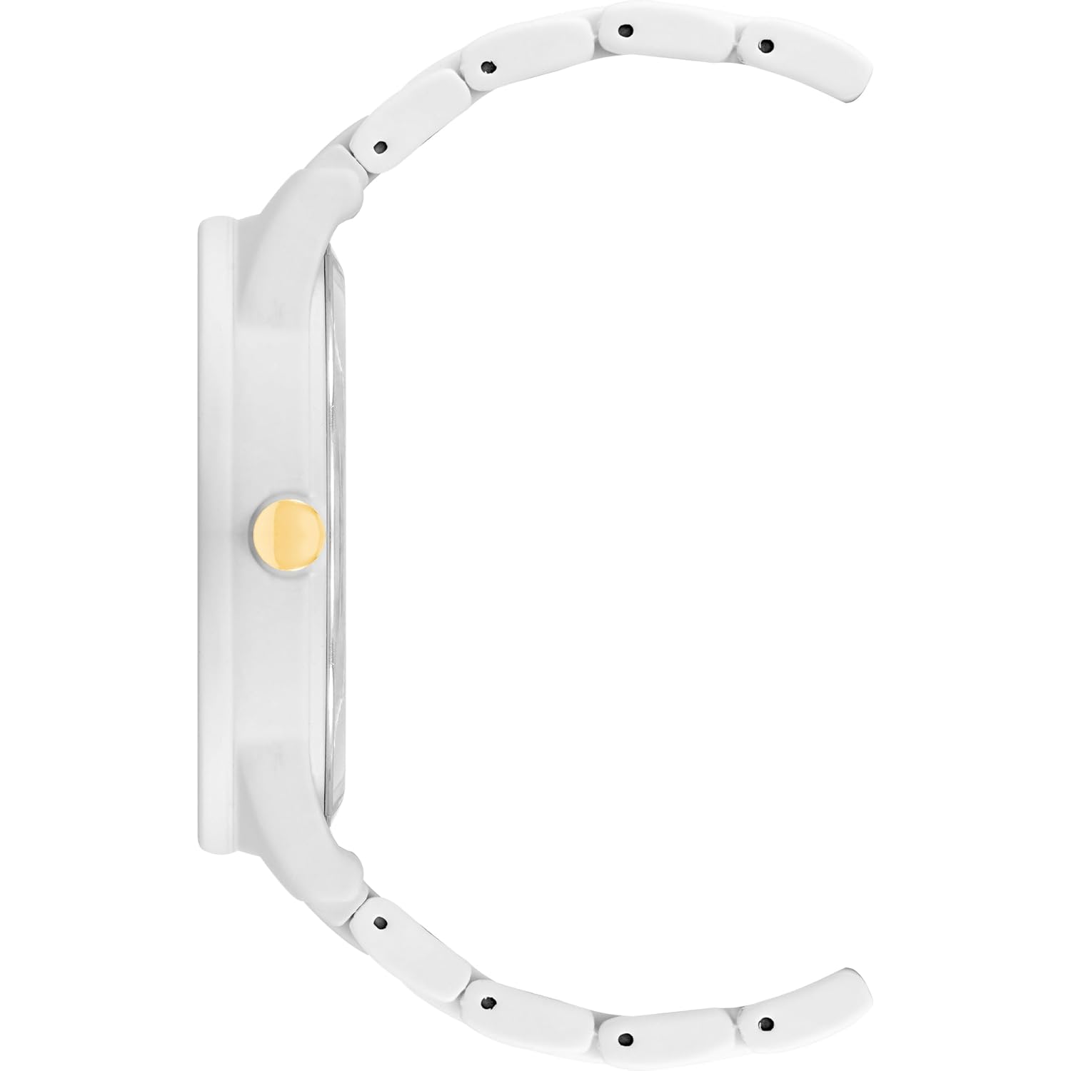 Nine West Women'S Metal Bracelet Watch With Rubberized Coating