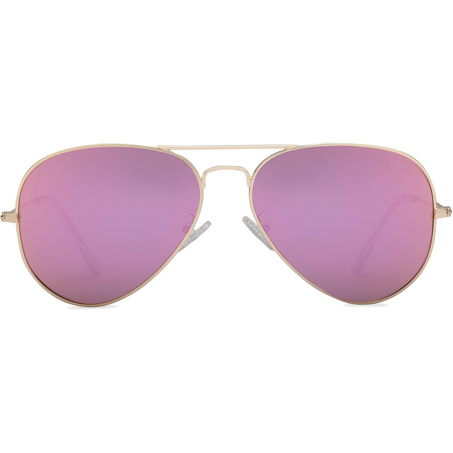 Polarized Aviator Sunglasses for Men Women, 100% UV Protection Classic Shades with Spring Hinge Bza013a