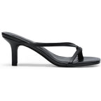 Dream Pairs Kitten Heels For Women Flip Flops Slip On Low Heels Open Square Toe Thong Heeled Strappy Sandals Slides Comfortable Dress Shoes
