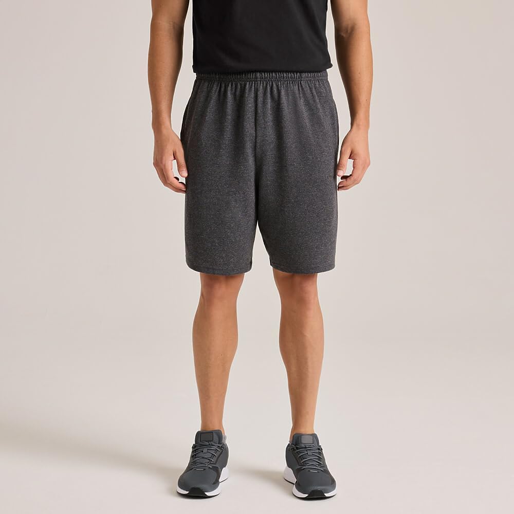 Soffe Mens Classic Midweight Shorts With Pockets, 8" Inseam, Multipack