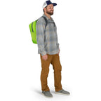 Osprey Ultralight Collapsible Stuff Pack - Lightweight, Packable Travel Backpack — Extra Bag For Travel And Every Day — 18 L Capacity Daypack To Expand Luggage, Waterfront Blue
