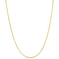 14k Yellow Gold Solid Box Chain Necklace for Women Jewelry with Lobster Clasp