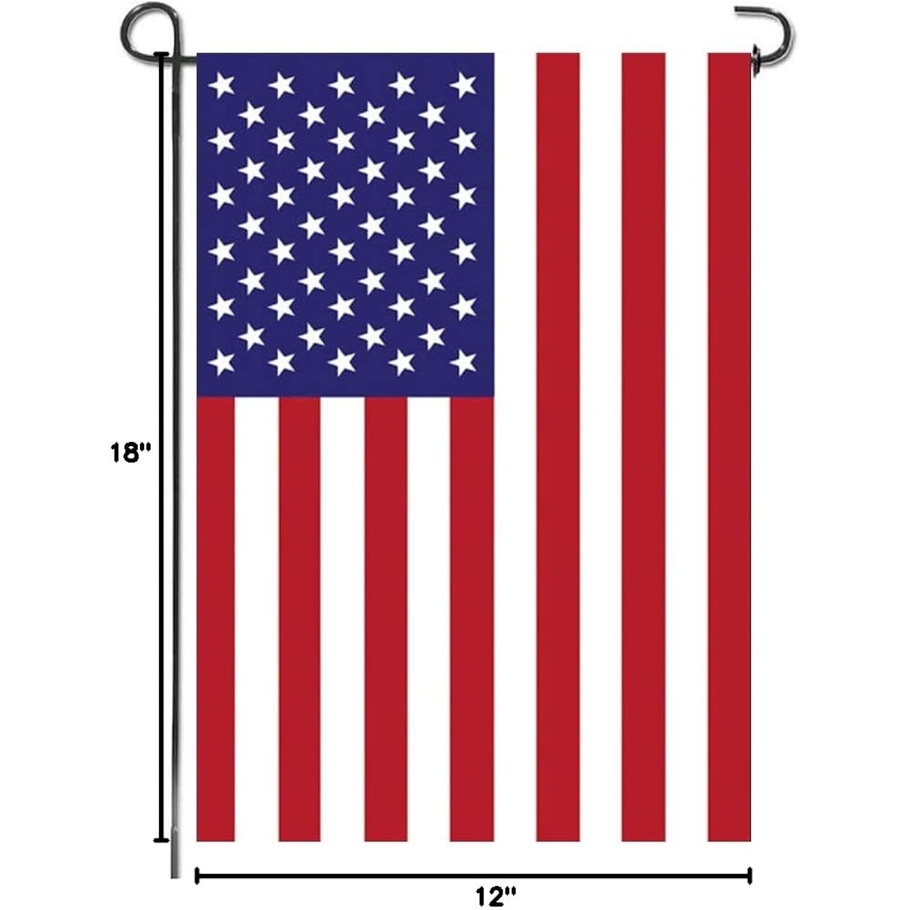 American Garden Flag Small American Flag Double Sided 12×18 Inch Weatherproof Patriotic Usa Garden Flags Outside Thick Burlap Stars And Stripes Flags For Outdoor Yard Patio Lawn Decor