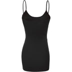 Bozzolo Women's Ladies Adjustable Spaghetti Strap Basic Long Cami Tunic Tank Top