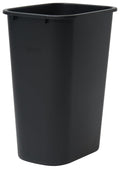 Winco Waste Basket For Home And Office, 10 Gallon, Black
