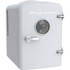 Frigidaire EFMIS171 Retro Mini Portable Personal Fridge - Ideal for Home, Office or Dorm - Includes Carrying Handle, AC/DC Wall/Car Charger (White)