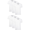 Hanes Men'S Undershirts T-Shirt Pack, V-Neck Cotton Tees For Men, Moisture-Wicking, Odor Control, White Multi-Pack