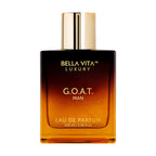 Bellavita Luxury G.O.A.T. Eau De Parfum | 100 Ml (3.4 Fl.Oz.) | Perfume For Men | Citrus, Bergamot, Patchouli, And Vetiver Notes | Long Lasting Men'S Fragrance
