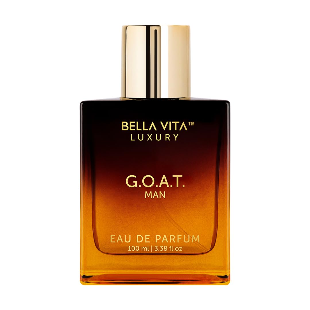 Bellavita Luxury G.O.A.T. Eau De Parfum | 100 Ml (3.4 Fl.Oz.) | Perfume For Men | Citrus, Bergamot, Patchouli, And Vetiver Notes | Long Lasting Men'S Fragrance