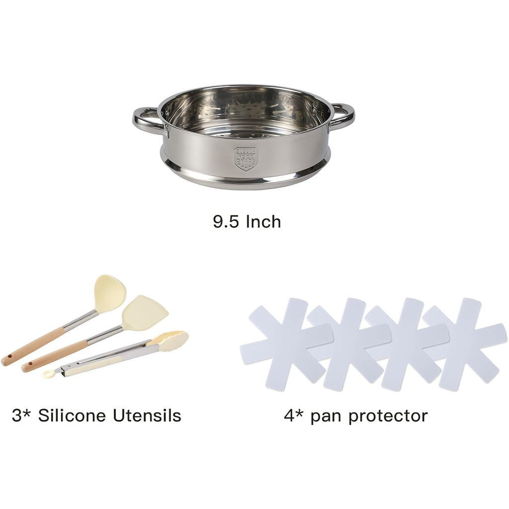 16PCS Pots and Pans Set Non Stick Cookware Set Nonstick with Cooking Set