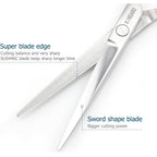 Professional Hair Cutting Scissors Barber Hair Shears Haircut 6 Inch 440C Haircut Shears Hairdresser Scissors Kinsaro For Hairdresser Barber Or Home Use