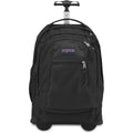 Jansport Driver 8 Rolling Backpack - Wheeled Travel Bag With 15-Inch Laptop Sleeve, One Size, Black