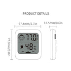 Hatusoku Pack Of 2 Digital Thermometer And Hygrometer With Comfort Face Display, Hygrometer, Stand, Magnet, Hanging, Simple, Infectious Disease Prevention, Heat Stroke Prevention