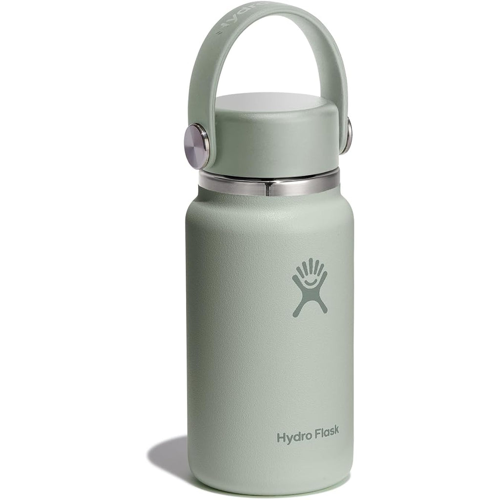 Hydro Flask Micro Bottle - Insulated Mini Leak Proof Flask For Purse Or Pocket In 6.7 Oz Agave Green