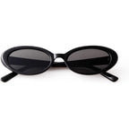 90s Sunglasses for Women Men Retro Small Oval Sunglasses