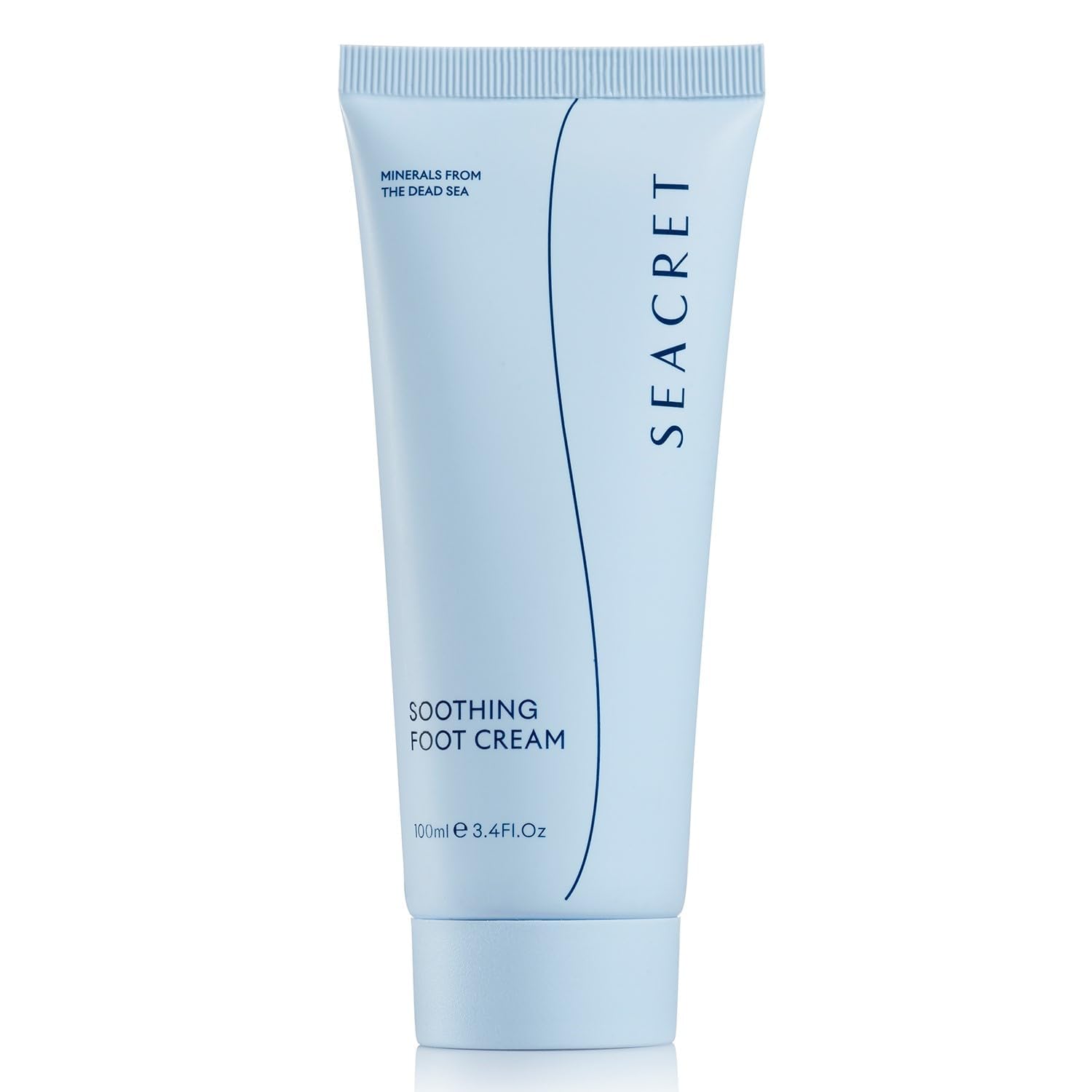 SEACRET Dead Sea Foot Cream - Deep Moisture Heel Repair with Tea Tree Oil, Shea & Cocoa Butter, Rapid Absorption Formula for Dry, Cracked & Rough Skin, Hypoallergenic, Paraben-Free & Vegan, 3.4 fl oz