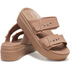 Crocs Women'S Brooklyn Buckle Low Wedges