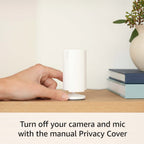 Like-New Ring Indoor Cam, Home Or Business Security In 1080P Hd Video, White
