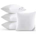 MIULEE 18x18 Inch Pillows Inserts, Pack of 4 Down Alternative Virgin Filling Comfy Support Throw Pillows for Sofa Couch Bed