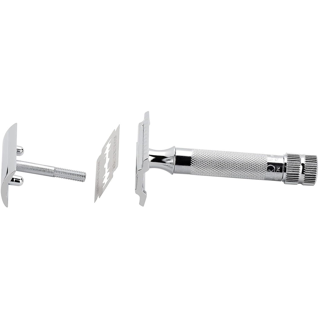 Merkur Mk34c Double Edge Razor with Heavy Duty Short Handle