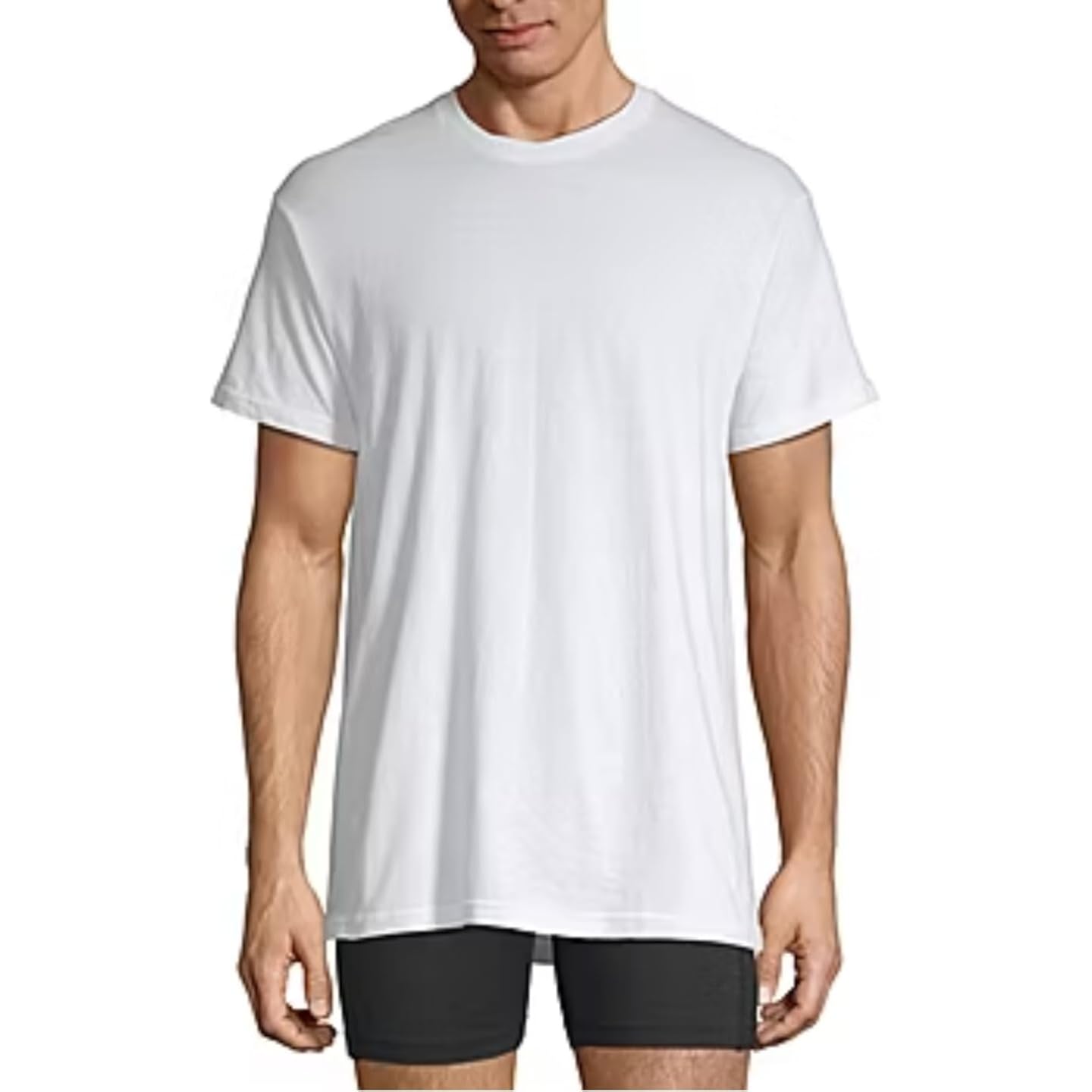 Stafford 4-Pack Men'S Ultra Soft 100% Cotton Crew-Neck T-Shirt White