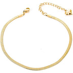 Gold Anklets for Women Waterproof,18K Gold Plated Anklet for Women Snake Chain Link Dainty Ankle Bracelets Summer Beach Jewelry