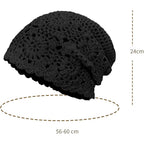 Crochet Hat For Women Cotton Slouchy Beanie Knitted Handmade Skull Cap For Travel Daily Wear