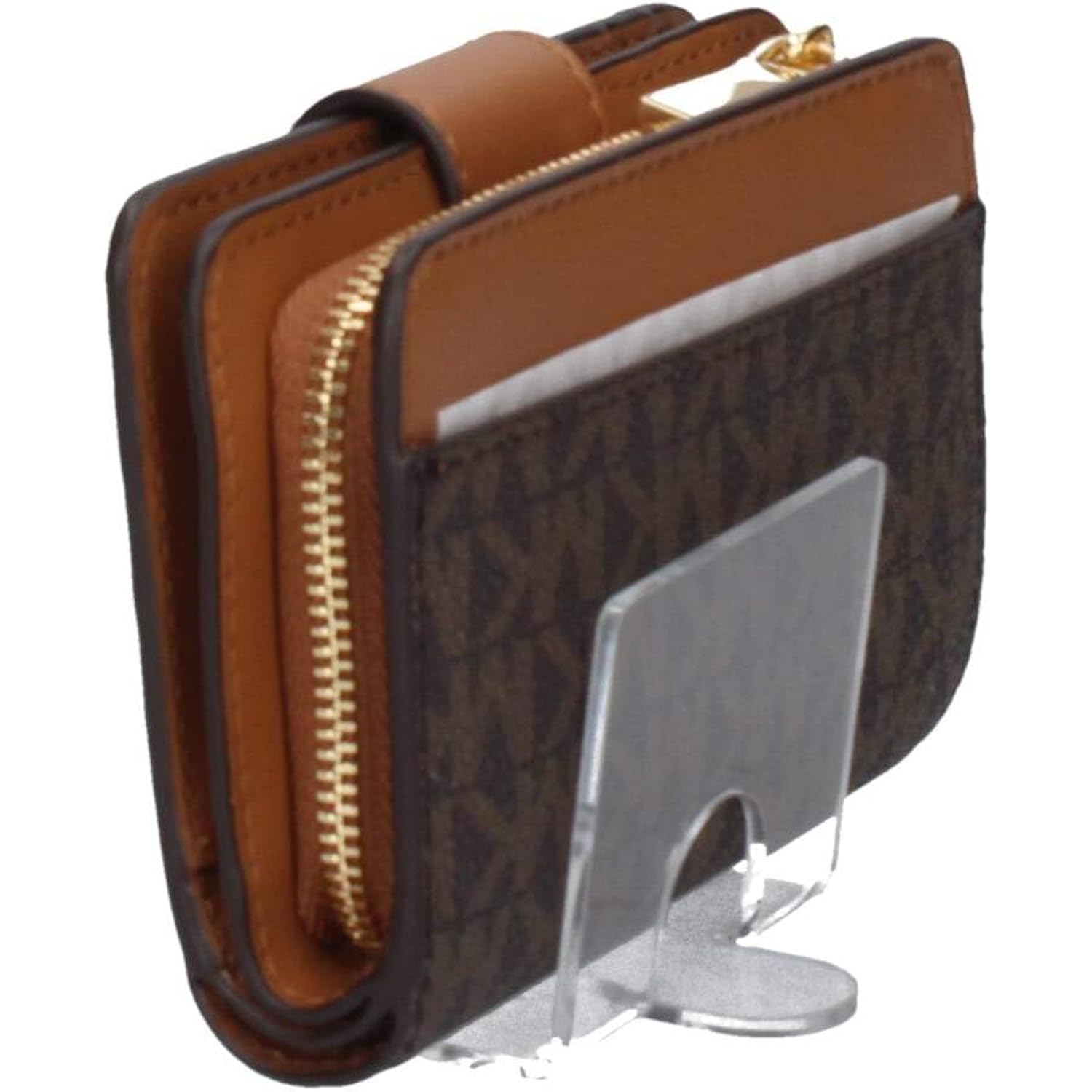 Michael Kors Women's Mk Charm Small Tab Compact Pocket Wallet