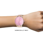 Invicta Angel Lady 38Mm Stainless Steel Rose Gold Pink Dial Pc21J Quartz